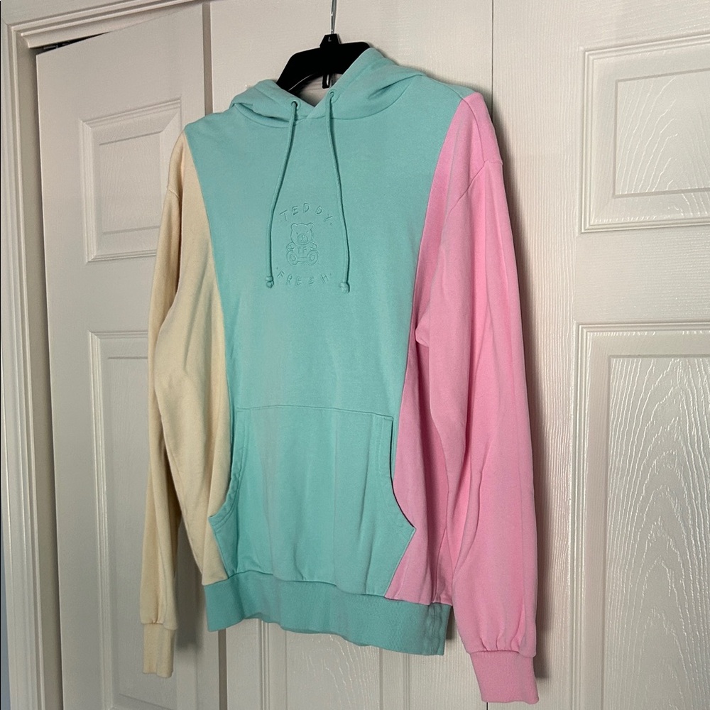 Teddy Fresh Mint Hoodie with Embroidered Logo